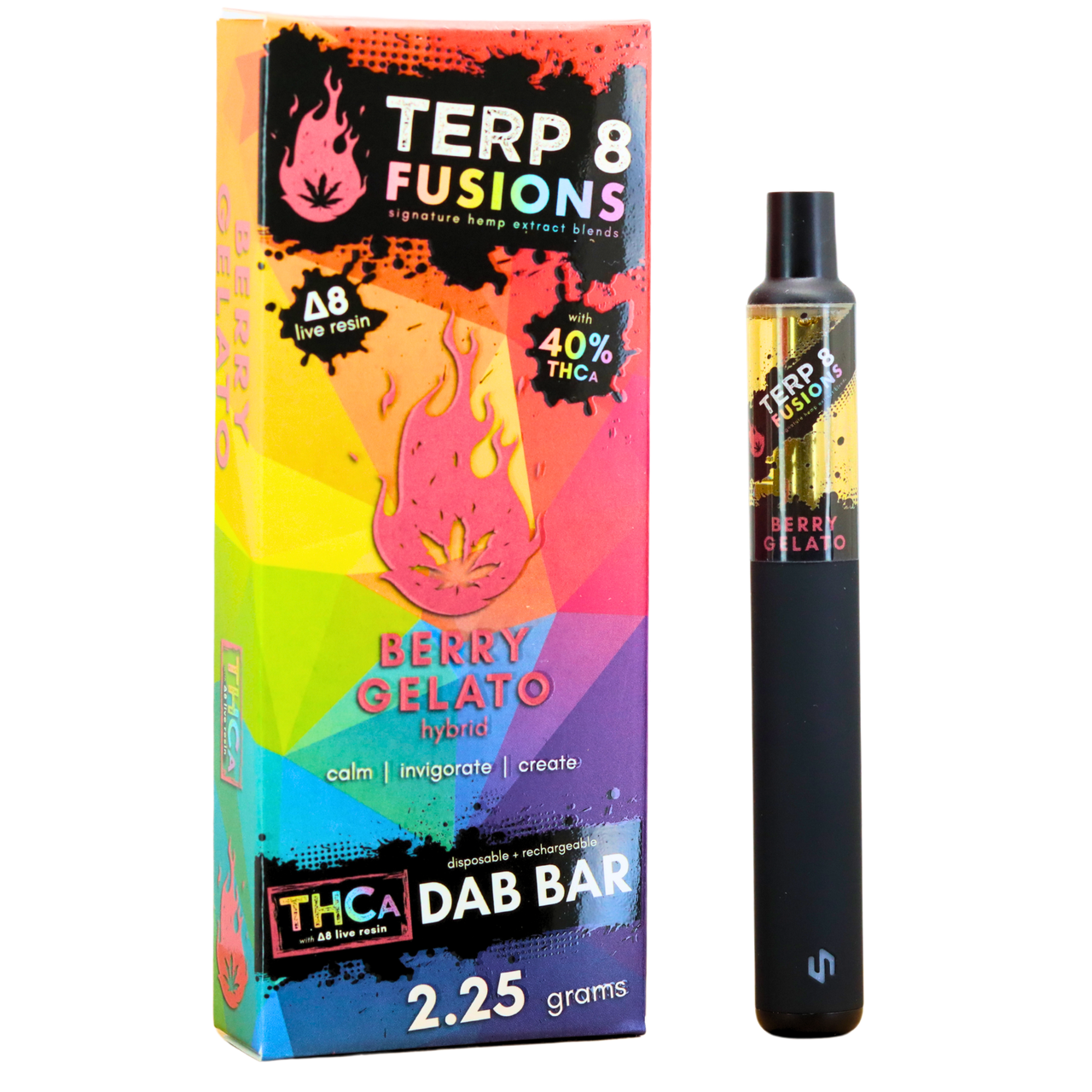 2.25-Gram Berry Gelato THCA Live Resin Disposable Dab Bar