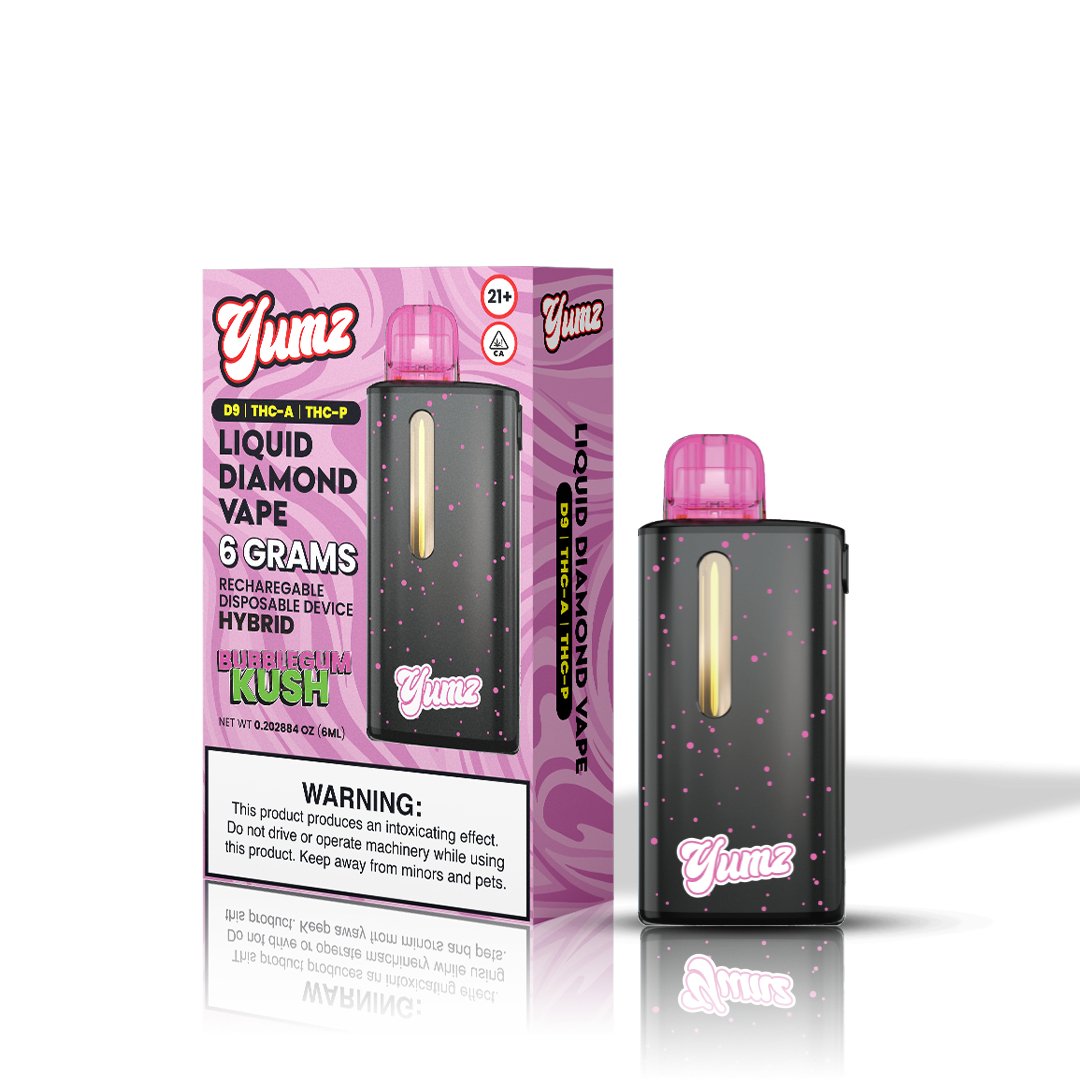 Yumz - Bubblegum Kush - Hybrid - THCA Disposable Vape ( 6 Grams )