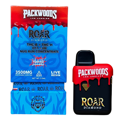 Roar x Packwoods Nug Run Concentrate 3500MG LIVE RESIN - Fruit Punch