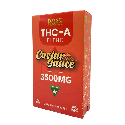 Roar THC-A  Disposable Vape 3.5Gr - Caviar Sauce (Indica)