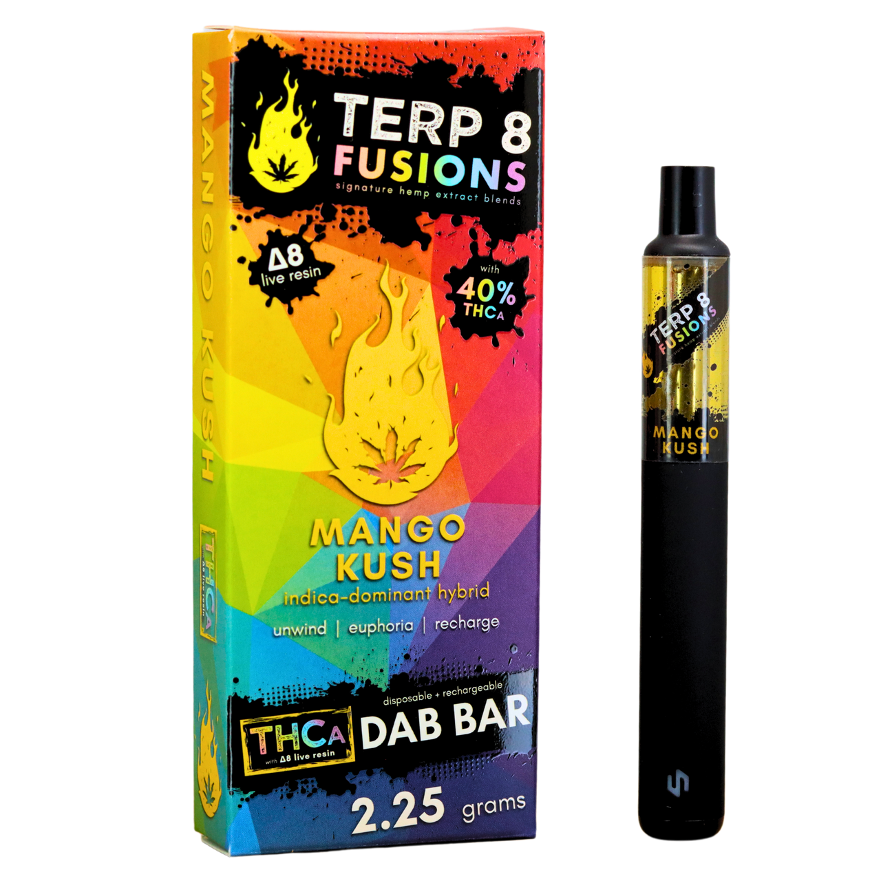 2.25-Gram Mango Kush THCA Live Resin Disposable Dab Bar