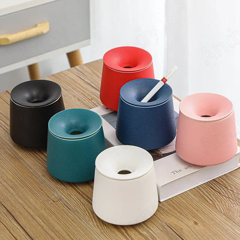 Ceramic alien ashtray