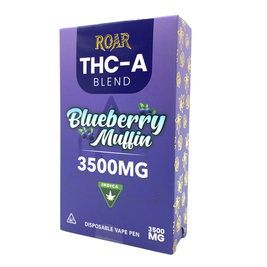 Roar THC-A  Disposable Vape 3.5Gr - Blueberry Muffin (Indica)