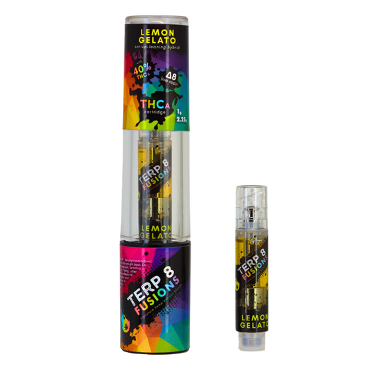 Lemon Gelato 1g THCA Live Resin Cartridge | Terp 8