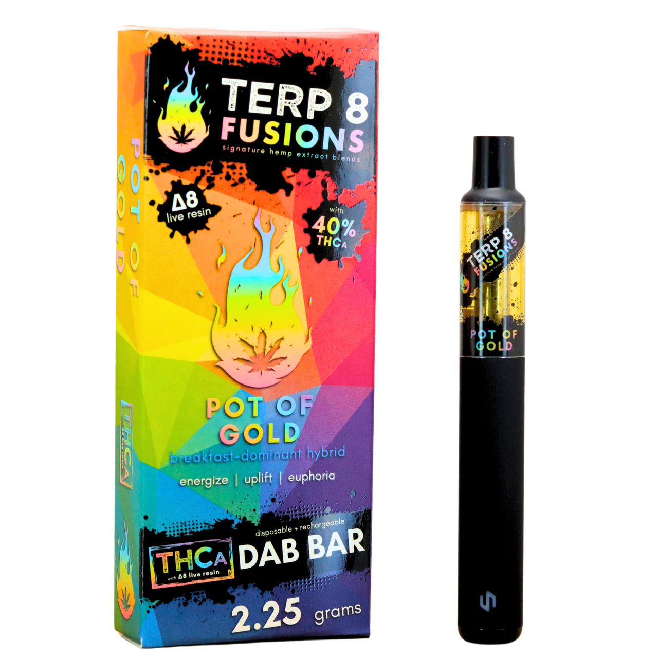 2.25-Gram Pot of Gold THCA Live Resin Disposable Dab Bar